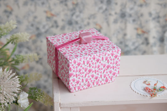 Mini joyeros de viaje entelados con estampados de flores